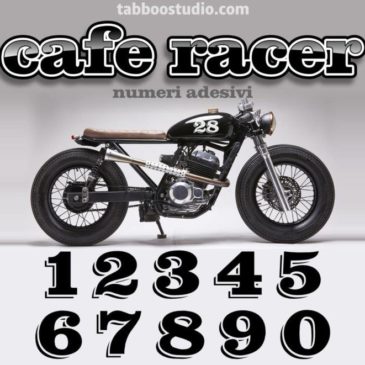 Numeri adesivi Cafe Racer