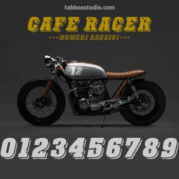 Numeri adesivi per Cafe Racer