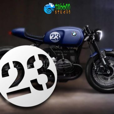 Numeri adesivi per Cafe Racer Bobber Scrambler