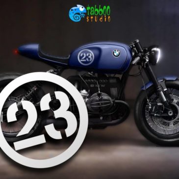 Stickers numbers for Cafe Racer Scrambler Bobber bikes