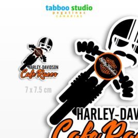 Biker Stickers Harley Davidson Cafe Racer