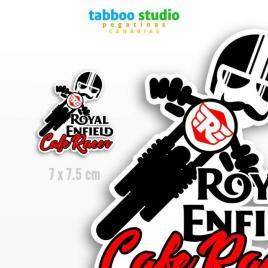 Cafe Racer Royal Enfield Biker Stickers