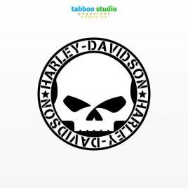 Harley Davidson skull stickers