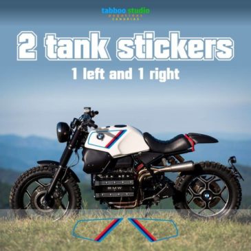 BMW K100 tank stickers cafe racer bike