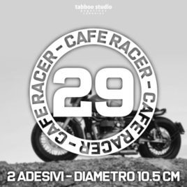 Cafe racer stickers numbers