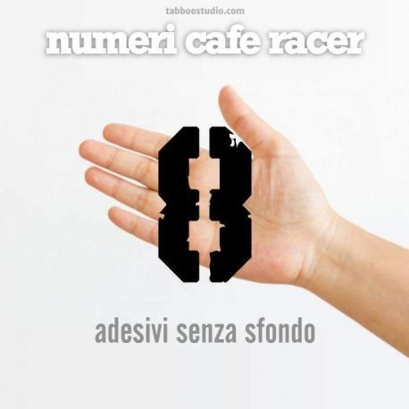 Numeri adesivi moto Cafe Racer