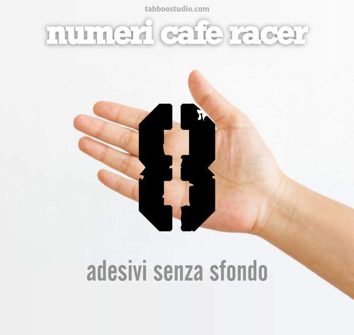 Numeri adesivi moto Cafe Racer