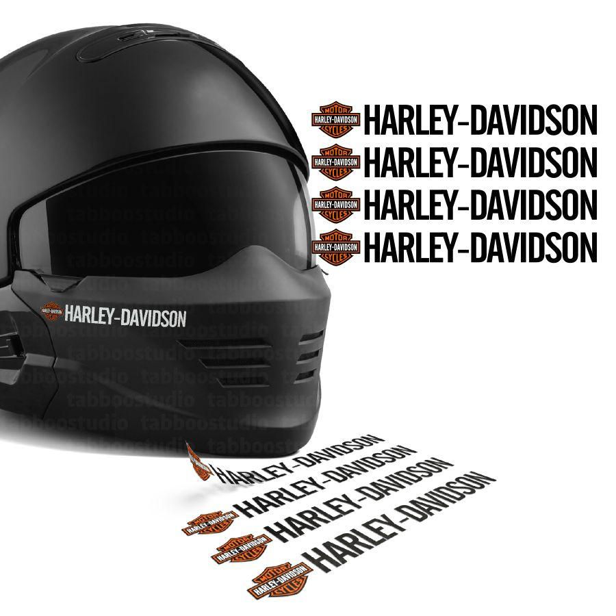4 adesivi Harley-Davidson per casco - TabbooStudio