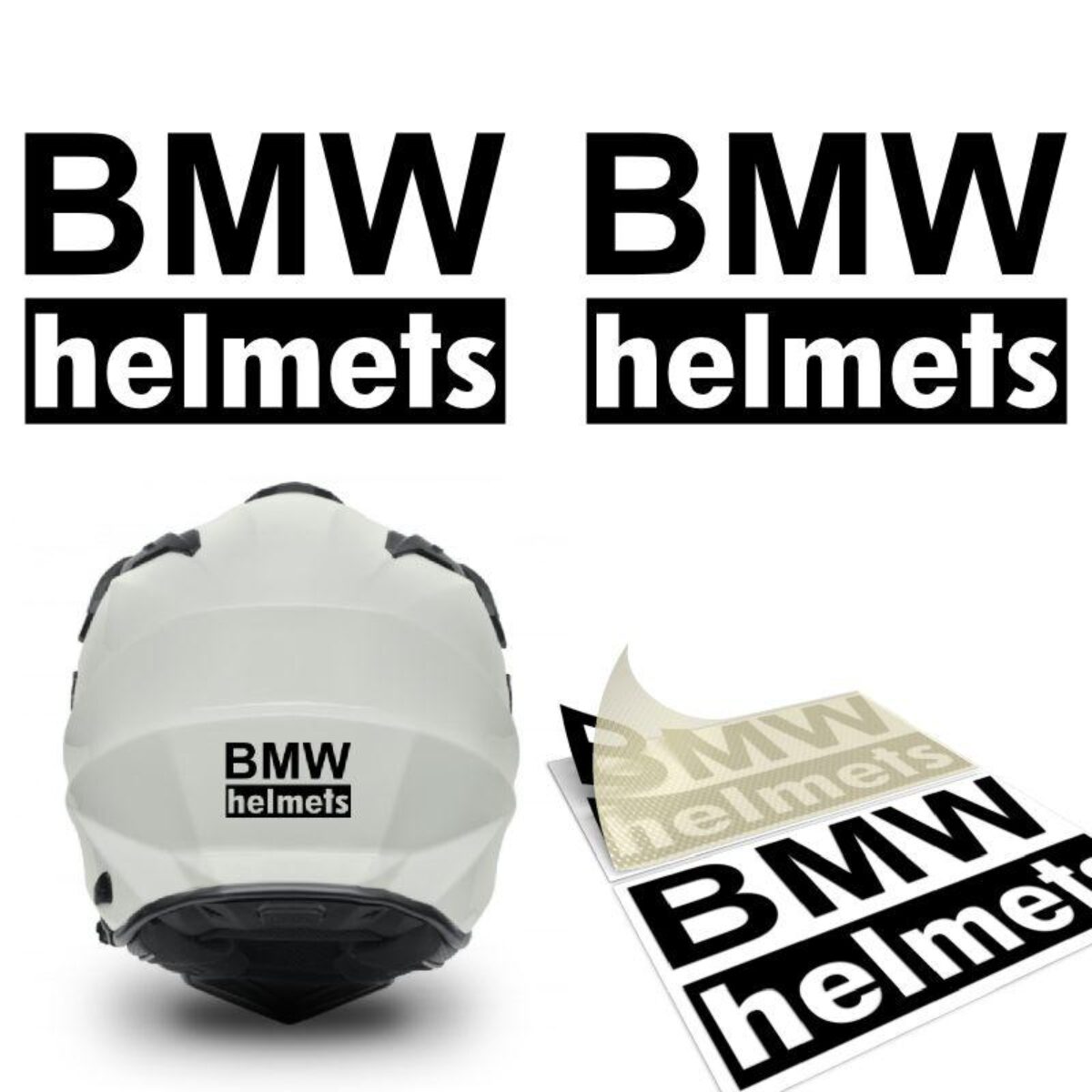 Bmw Logo Sticker Type 2 Fuel Tank-Fender-Helmet-Tuning - Adesivi Moto