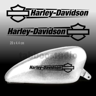 Adesivi serbatoio Harley-Davidson logo e testo nero