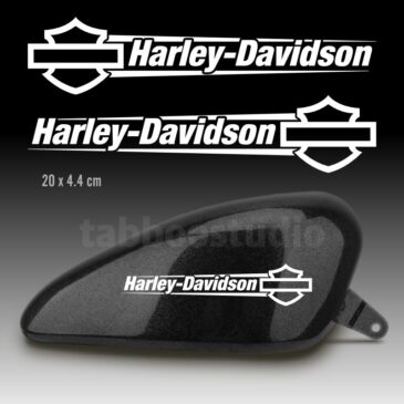 Adesivi serbatoio Harley-Davidson logo e testo