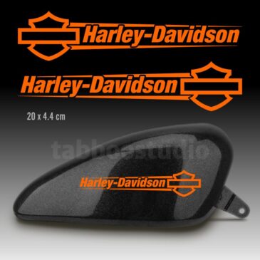 Adesivi serbatoio Harley-Davidson logo e testo