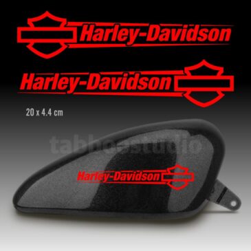 Adesivi serbatoio Harley-Davidson logo e testo