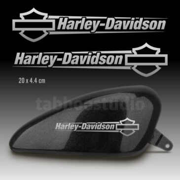 Adesivi serbatoio Harley-Davidson logo e testo